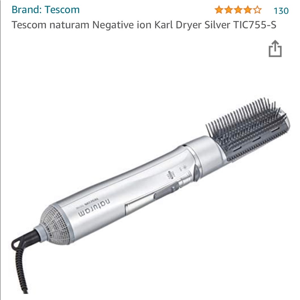 Tescom naturam Negative ion Karl Dryer Silver